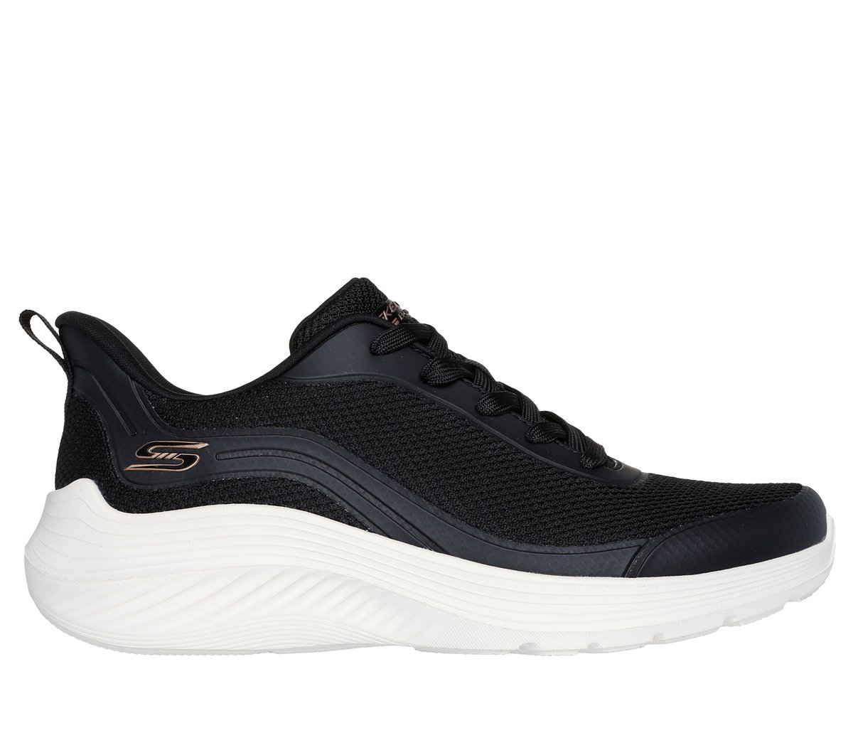 Skechers BOBS Sport Squad Waves - Still Wading en Negro, talla 36, Vegan