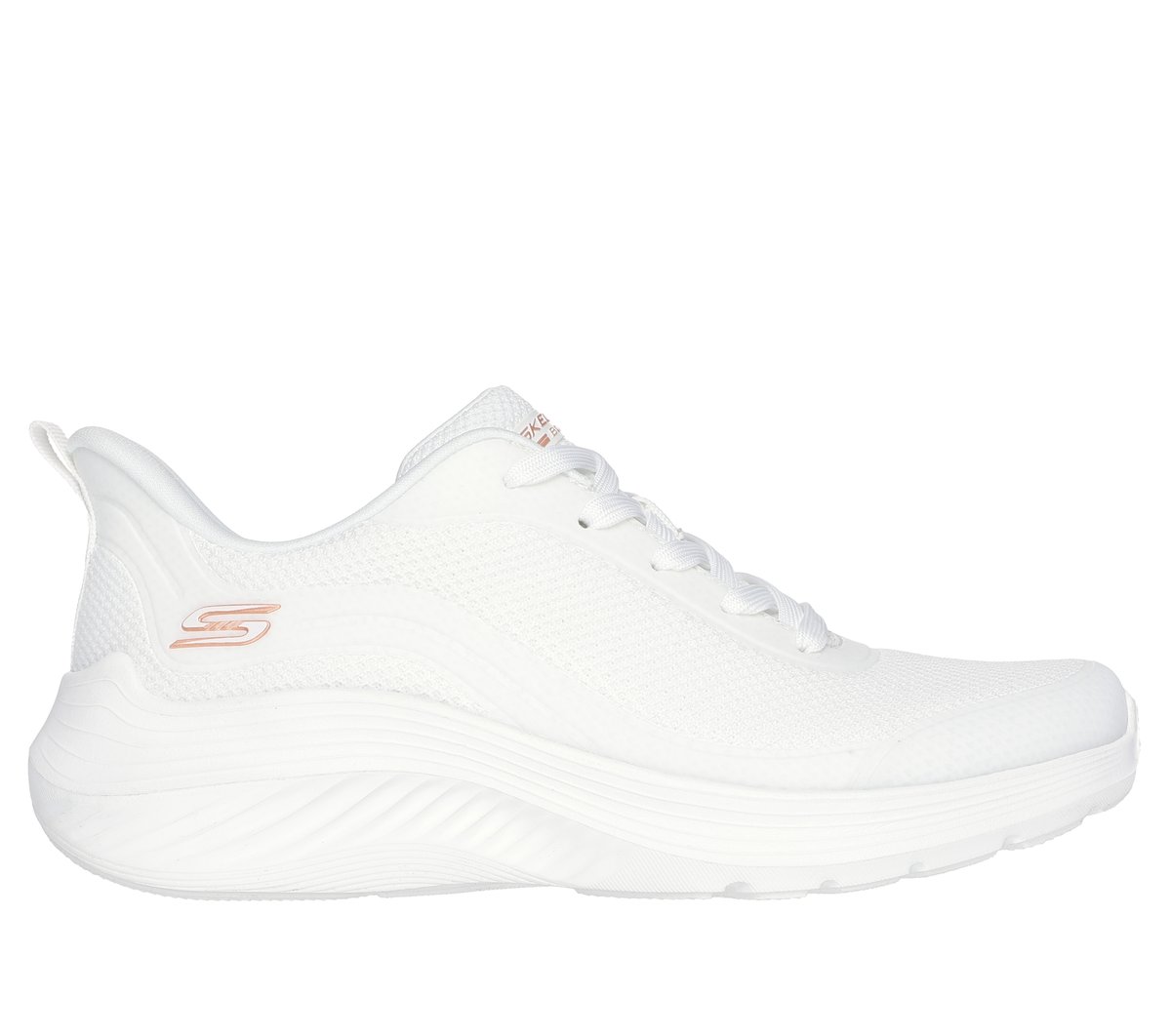 Skechers BOBS Sport Squad Waves - Still Wading en Blanca, talla 36, Vegan