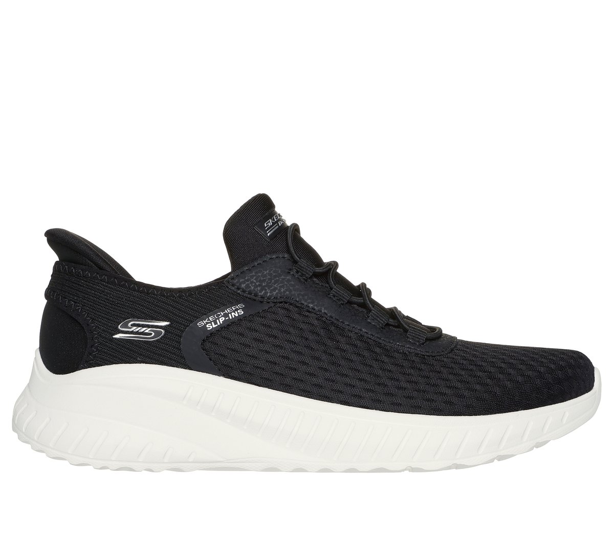 Skechers Slip-ins: BOBS Sport Squad Chaos en Negro, talla 37.5, Vegan