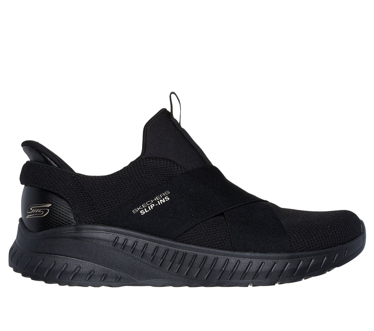 Skechers Slip-ins: BOBS Sport Squad Chaos en Negro, talla 38, Vegan