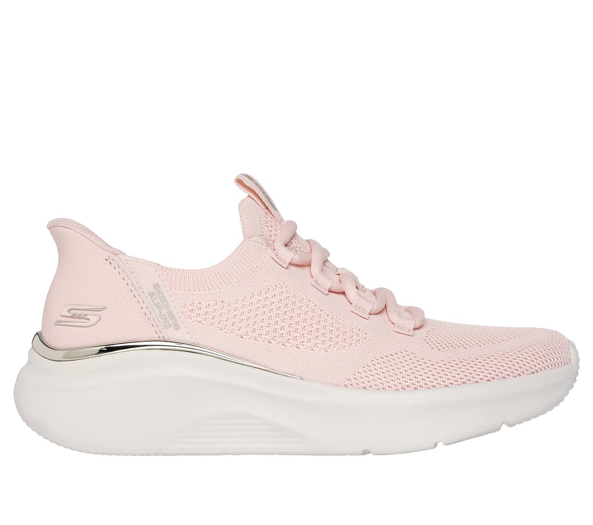 Skechers Slip-ins: BOBS Sport B Love - True Delight en Rosa Claro, talla 38.5