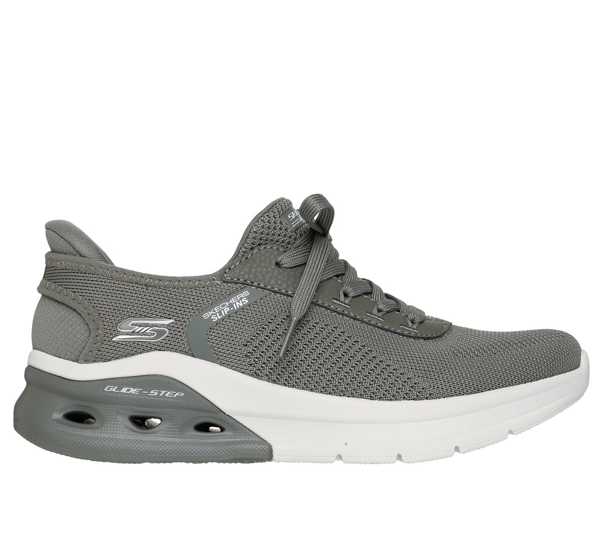 Skechers Slip-ins: BOBS Sport Arc Waves 2.0 - Now It en Oliva, talla 37