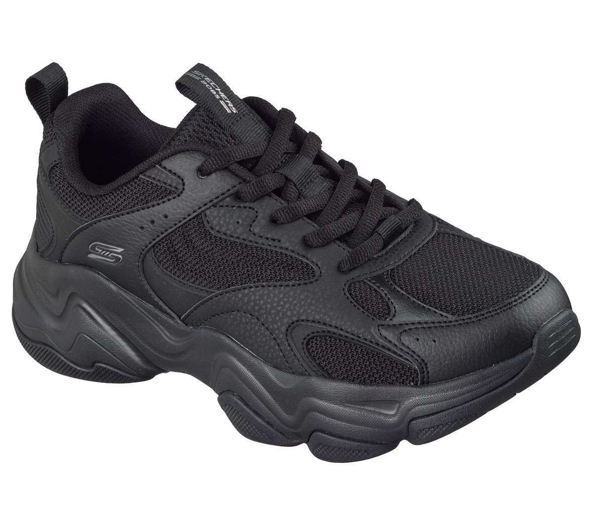 Skechers BOBS Sport Diego Chaussures Moyen Width en Noir, Lavable en machine