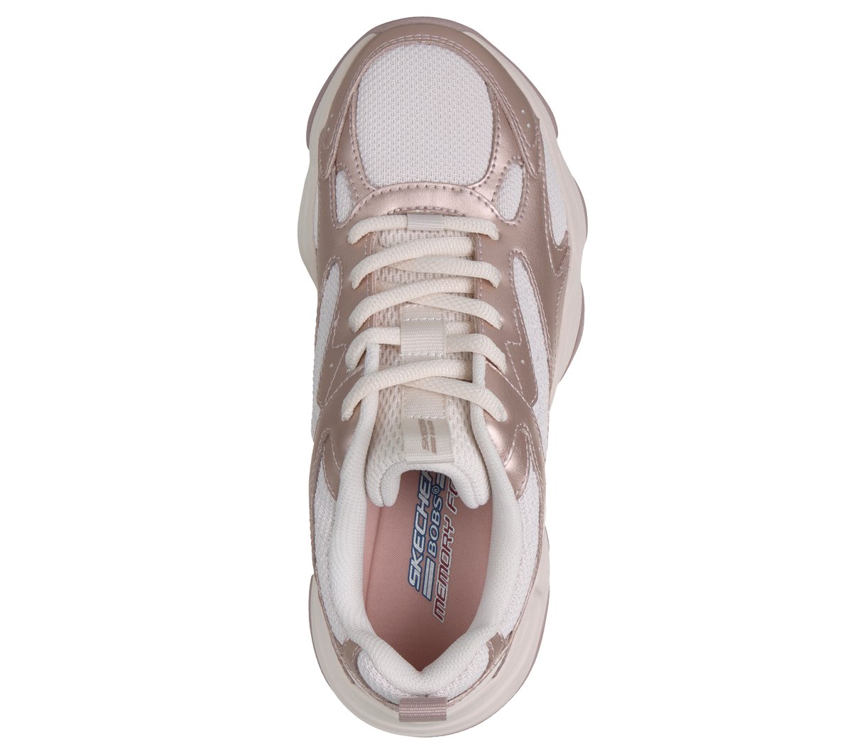Skechers BOBS Sport Diego Chaussures Moyen Width en Or Rose, Lavable en machine