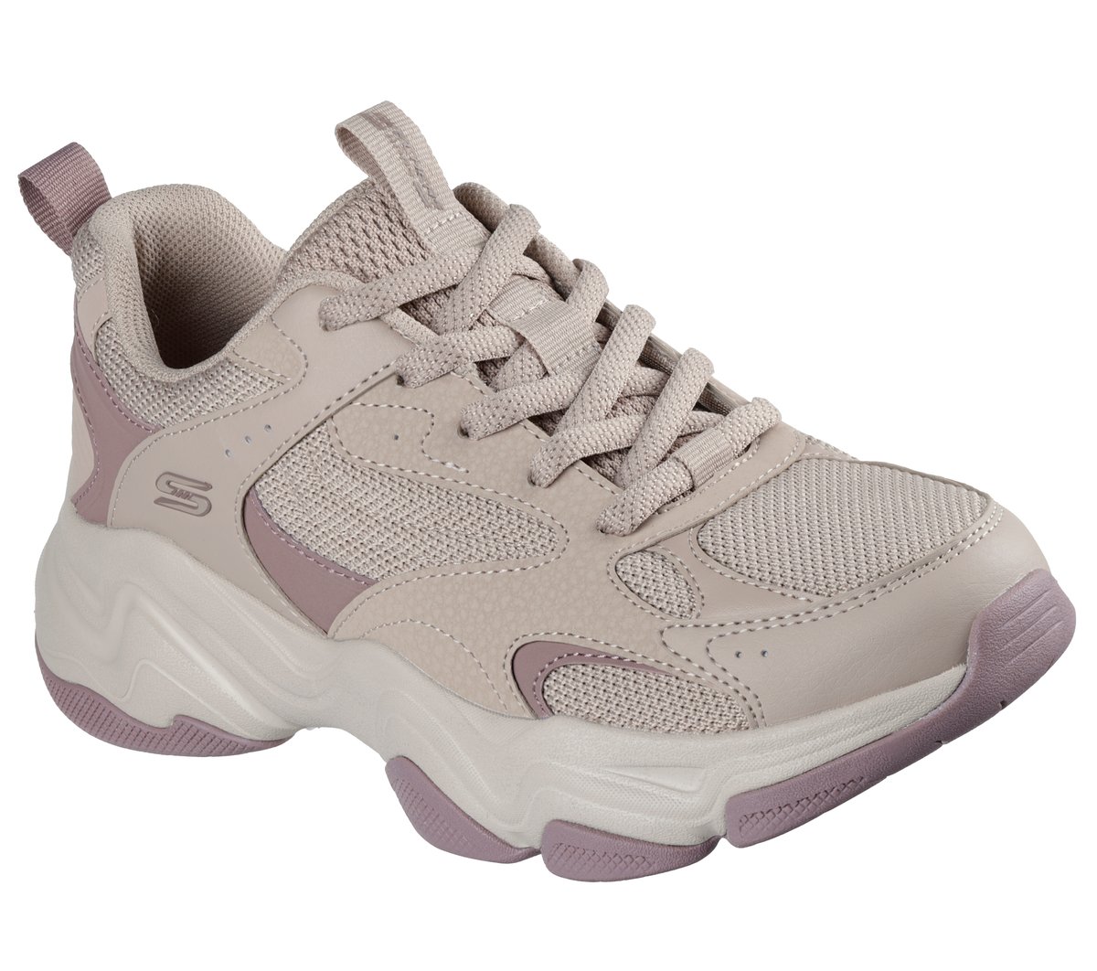 Skechers BOBS Sport Diego Chaussures Moyen Width en Taupe, Lavable en machine