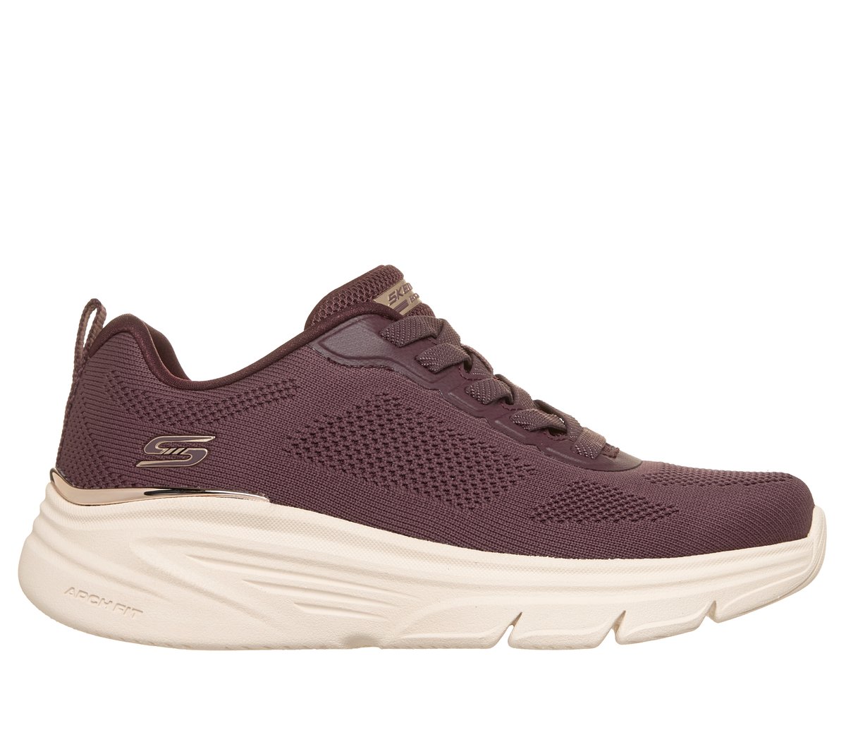 Skechers kobiety BOBS Sport Arch Fit Elev8 w Burgund, Rozmiar 36, Vegan, Nadają się do prania w pralce Sneakersy