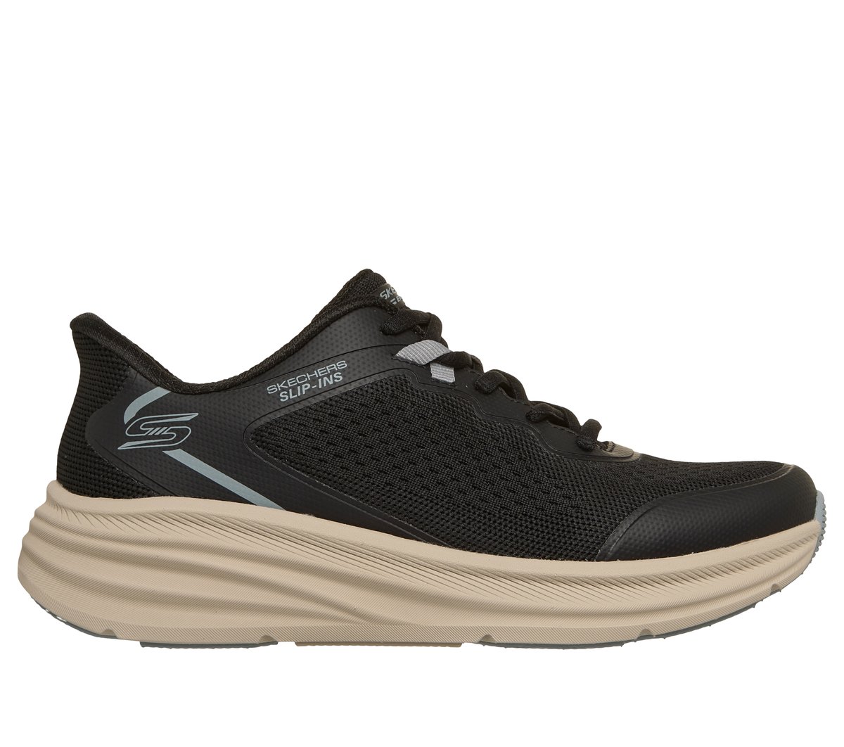 Skechers Women's Black Slip-Ins: Bobs Skillz - Too Essential Sneaker In Size 8 | Textile/Synthetic, Vegan, Machine Washable