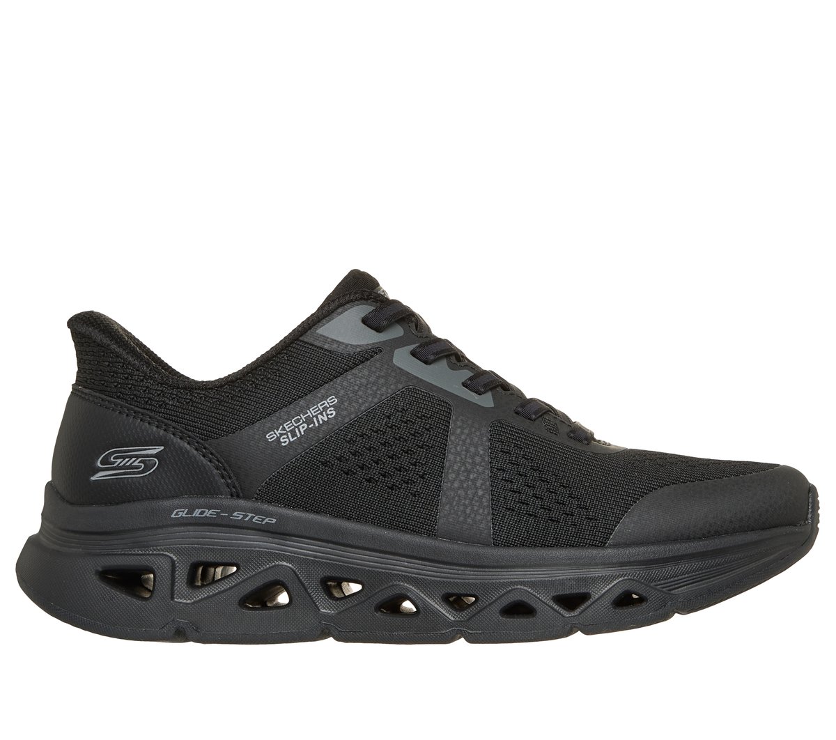 Skechers Slip-ins: BOBS Sport Arc Waves Remix - Get Grounded en Negro, talla 41