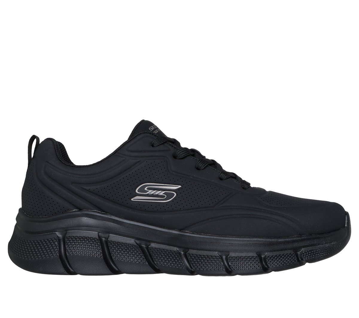Skechers BOBS Sport B Flex - Arctic Edge en Negro, talla 48.5, lavable a máquina