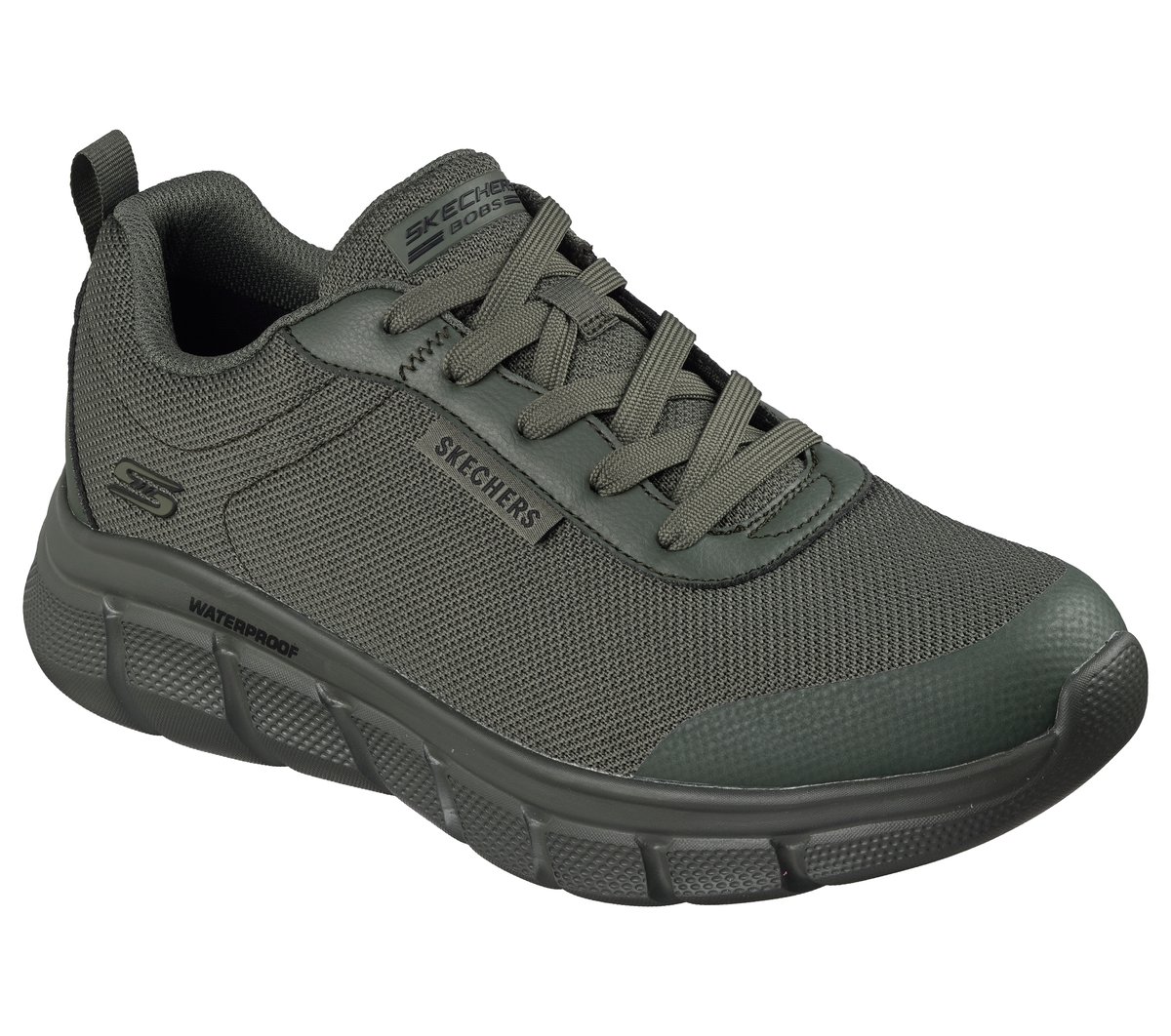 Waterproof: Skechers BOBS Sport B Flex - Rainy Edge — OLIVE