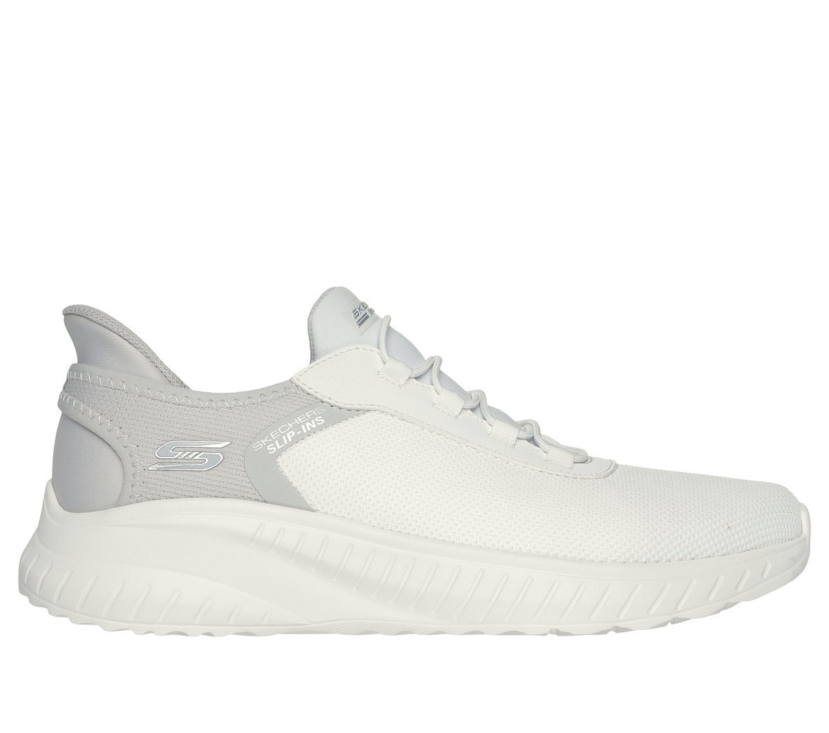 Skechers mężczyźni Slip-ins: BOBS Sport Squad Chaos w Off White, Rozmiar 42, Vegan Sneakersy