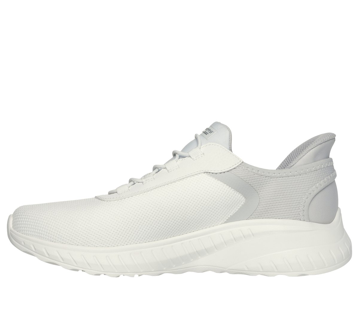 Skechers Slip-ins: BOBS Sport Squad Chaos Chaussures Moyen Width en Blanc Cassé, Vegan