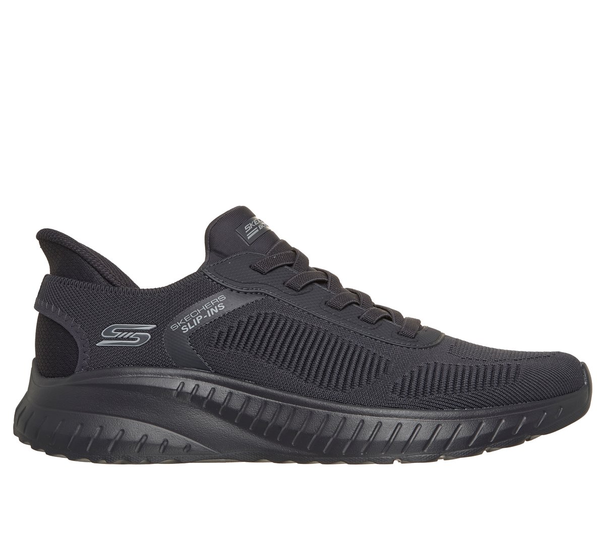 Skechers Slip-ins BOBS Sport Squad Chaos - Solid Step Chaussures Moyen Width en Gris Charbon Pointure 43 Vegan Lavable en machine 80 €