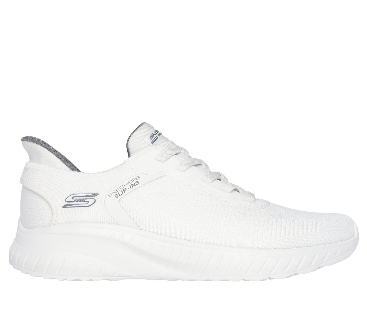 Skechers Slip-ins: BOBS Sport Squad Chaos - Solid Step en Blanco, talla 45.5, Vegan