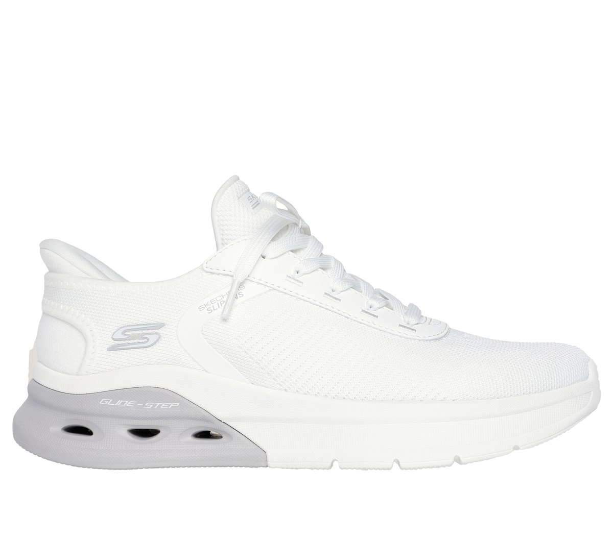 Skechers Men's Slip-ins: BOBS Sport Arc Waves 2.0 Sneaker in White - 118317