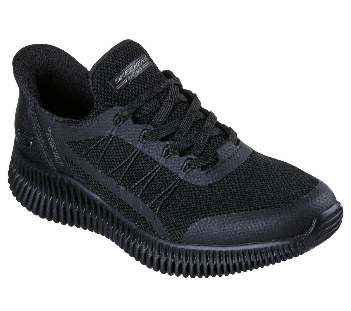 Skechers Slip-ins: BOBS Geo Lite - Fixed Edge Chaussures Moyen Width en Noir