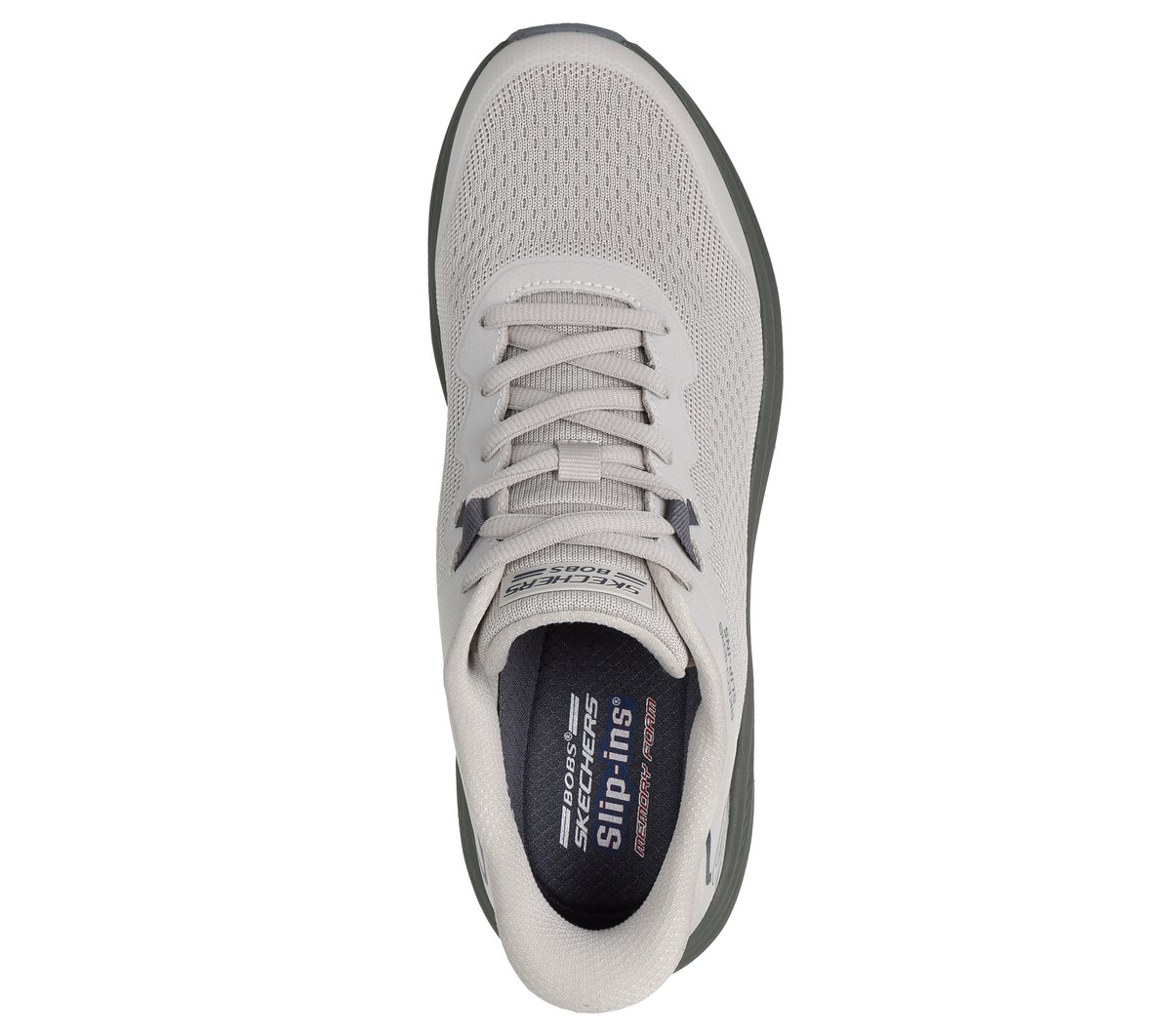Skechers Slip-ins: BOBS Skillz Chaussures Moyen Width en Beige/Olive, Lavable en machine