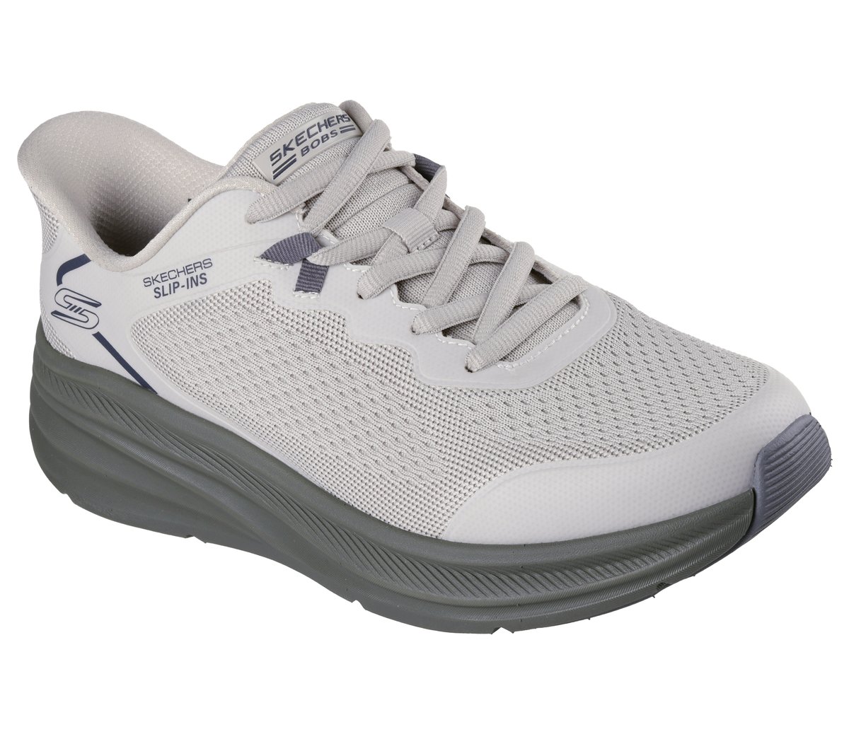 Skechers Slip-ins: BOBS Skillz Chaussures Moyen Width en Beige/Olive, Lavable en machine