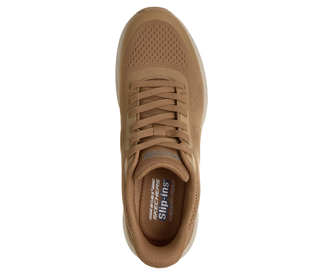 Skechers Slip-ins: BOBS Sport Arc Waves Remix - Feel Grounded Chaussures Moyen Width en Châtaigne, Lavable en machine