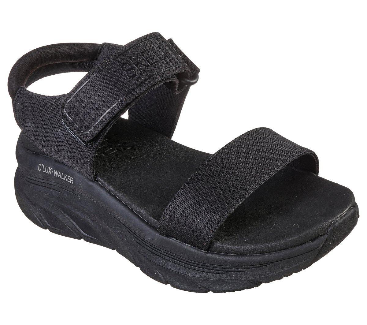 Skechers Relaxed Fit: D'Lux Walker - New Block en Negro, talla 40, Vegan