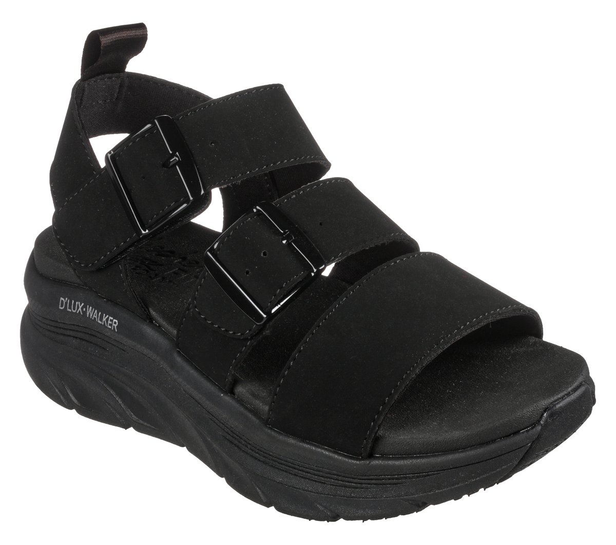 Skechers Relaxed Fit: D'Lux Walker - Retro Cosmos en Negro, talla 39, Vegan