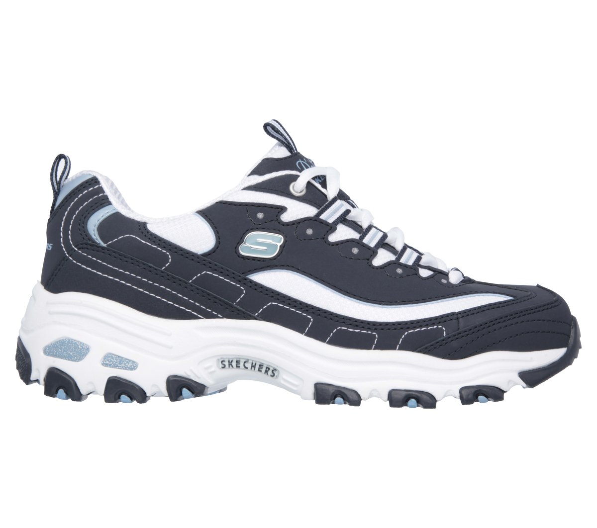 Skechers D'Lites - Biggest Fan en Navy/Blanco, talla 36