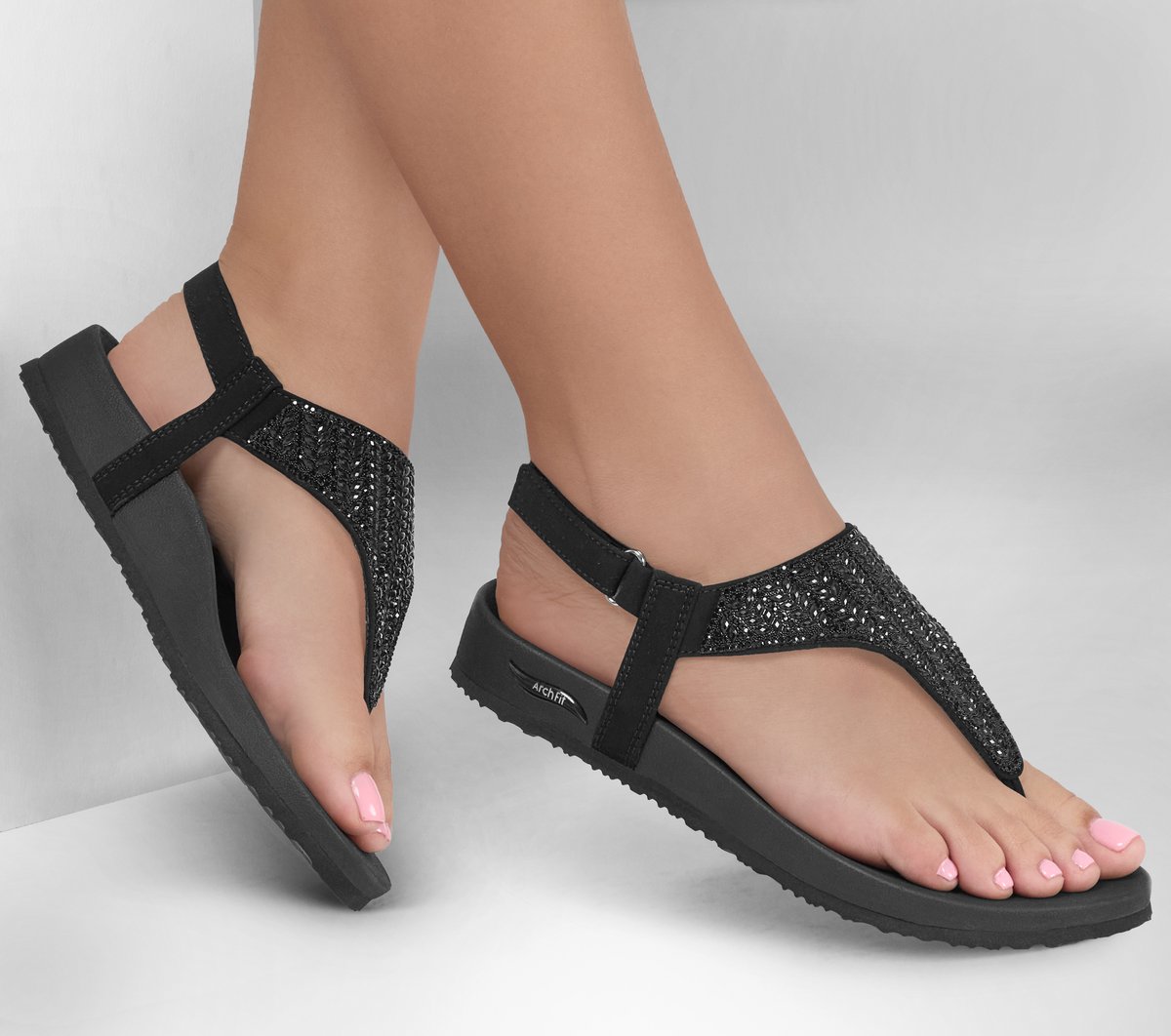 Skechers Meditation Skechers Arch Fit Sandals Ladies Skechers