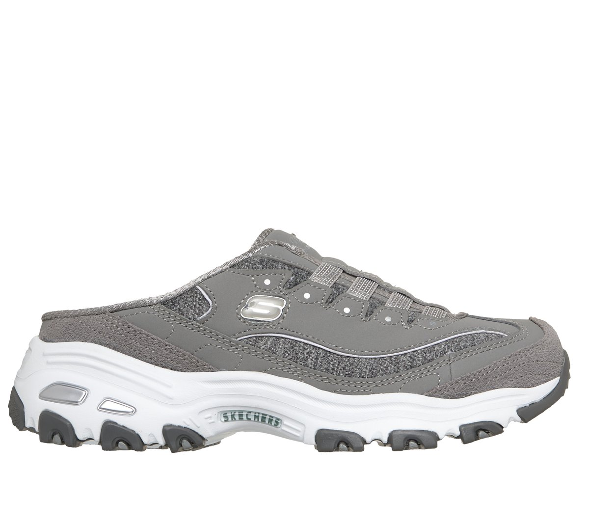 Skechers D'lites - Resilient en Gris/Blanco, talla 37