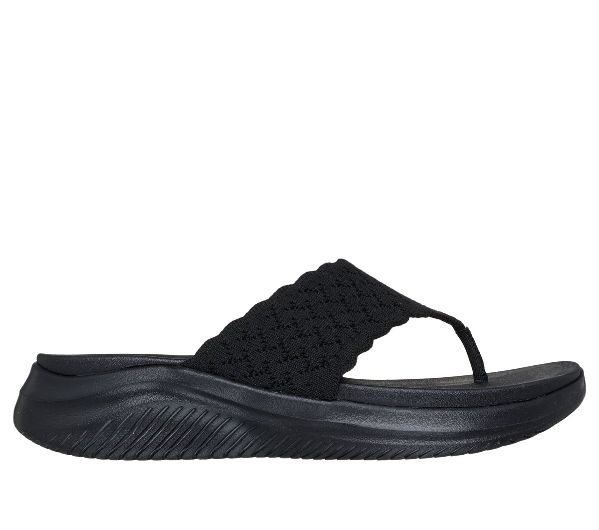 Skechers Ultra Flex 3.0 - Rhythm Waves en Negro, talla 36, Vegan