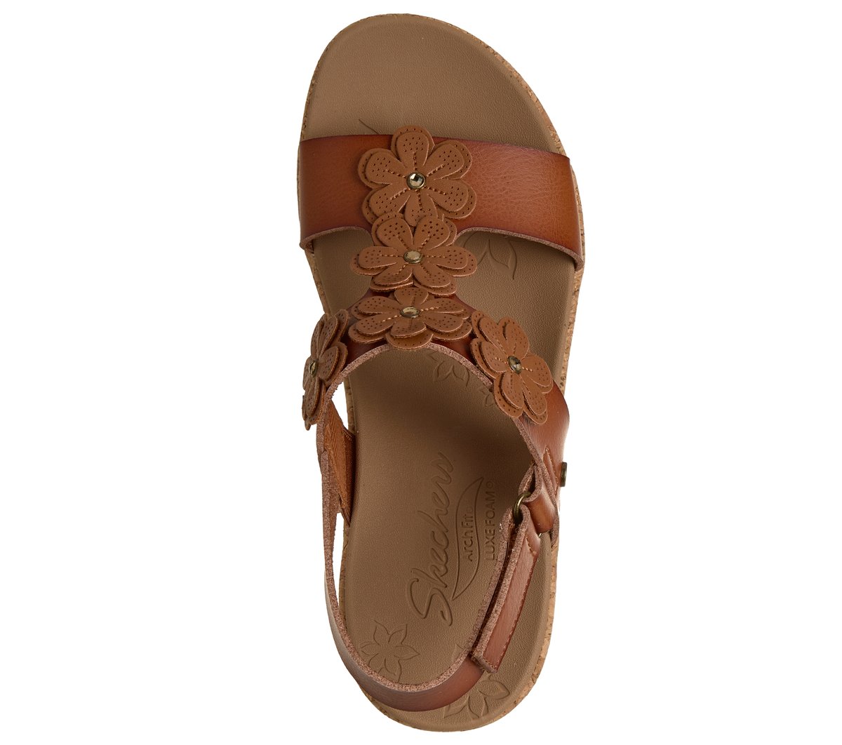 Skechers Donna Arch Fit Beverlee 2.0 - Rare Gem Wedge In Marrone Valigia, Taglia 36.5, Vegan - 2