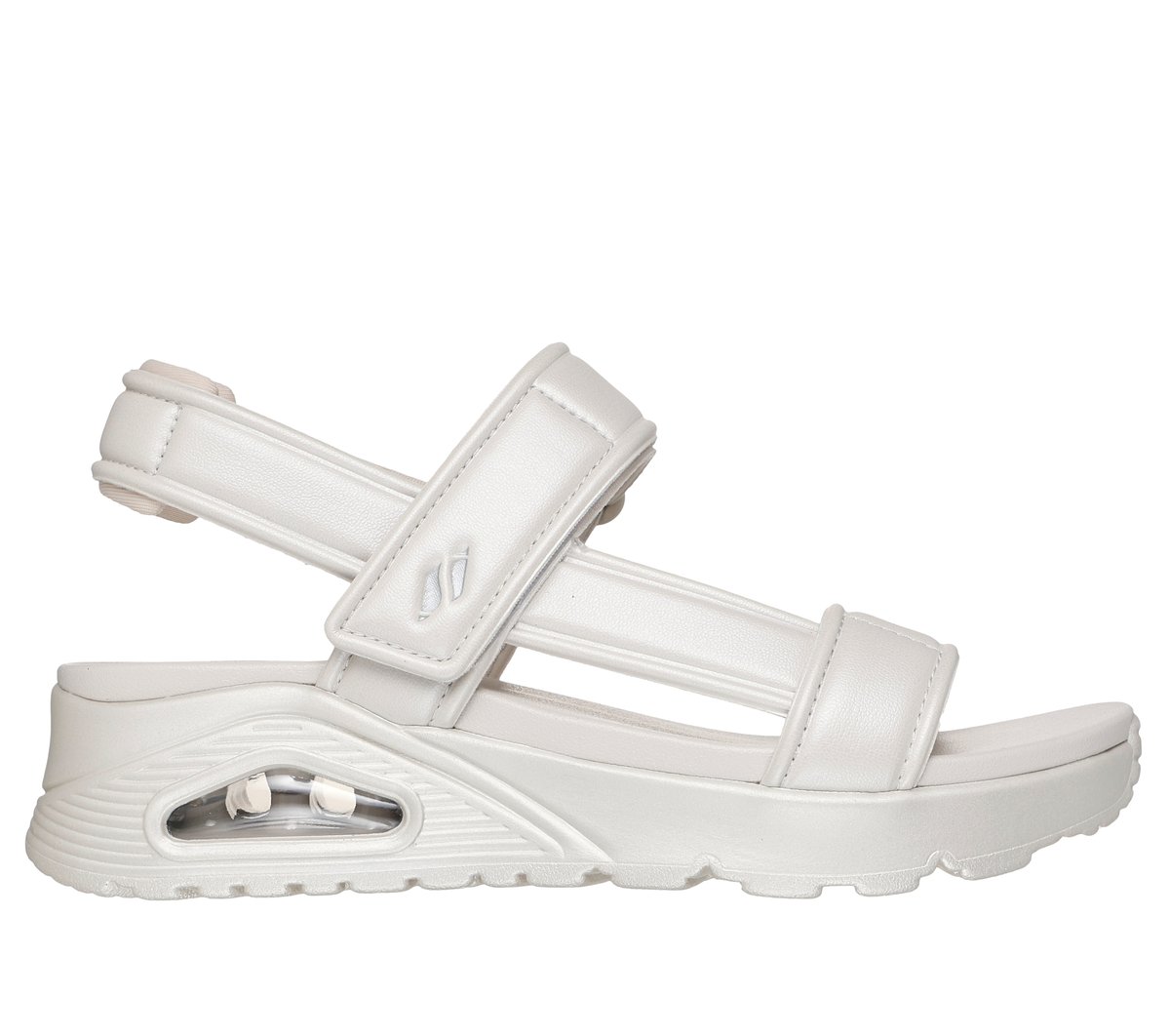 Skechers UNO Sandal - Basically Pretty en Rota Blanca, talla 35, Vegan