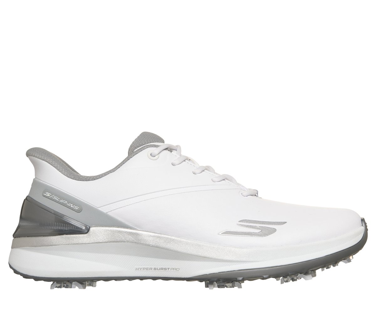 Skechers Slip-ins Golf: Blade Tour en Blanco/Plata, talla 35.5