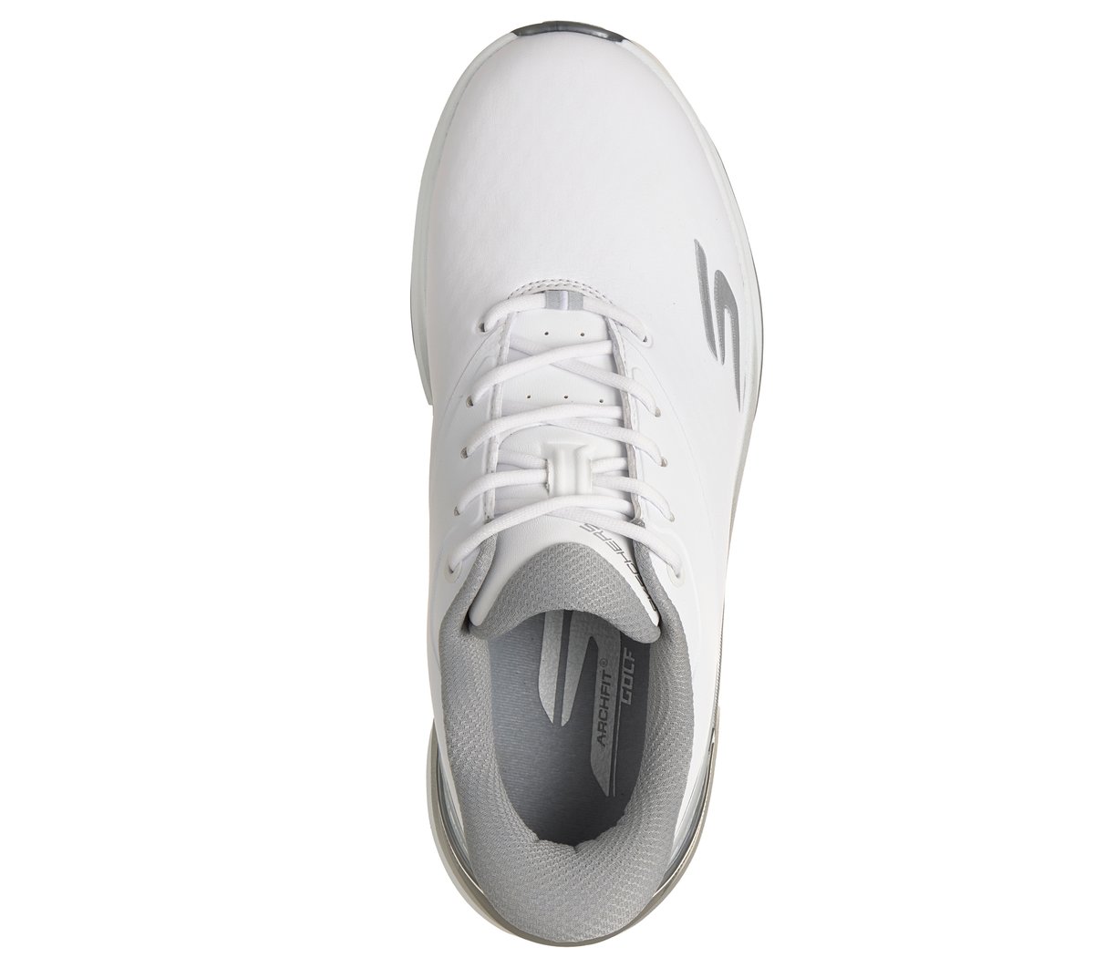 Skechers Donna Slip-Ins Golf: Blade Tour Shoes In Bianco/Argento, Taglia 37.5, Arch Fit , Hyper Burst - 2