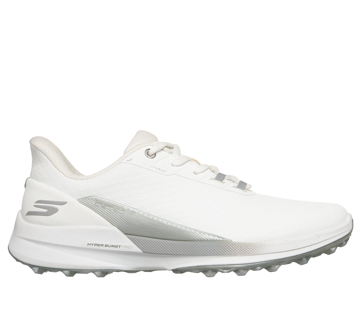 Skechers Slip-ins Waterproof: Pure SI en Blanco/Plata, talla 39.5