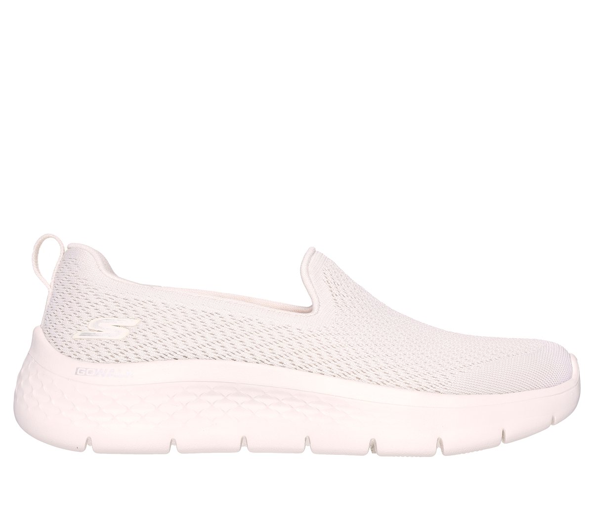 Skechers Women's GO WALK Flex - Ocean Sunset Slip-On Shoes in Natural, Size 2 | Textile/Synthetic, Vegan, Machine Washable-image-124819_NAT