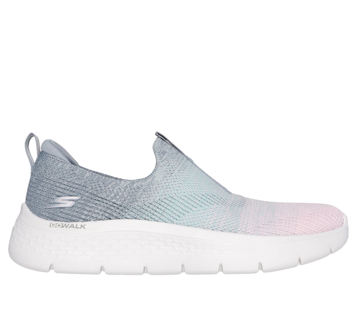 Skechers GO WALK Flex - Cali Sunset en Gris/Hombreta, talla 37.5, Vegan