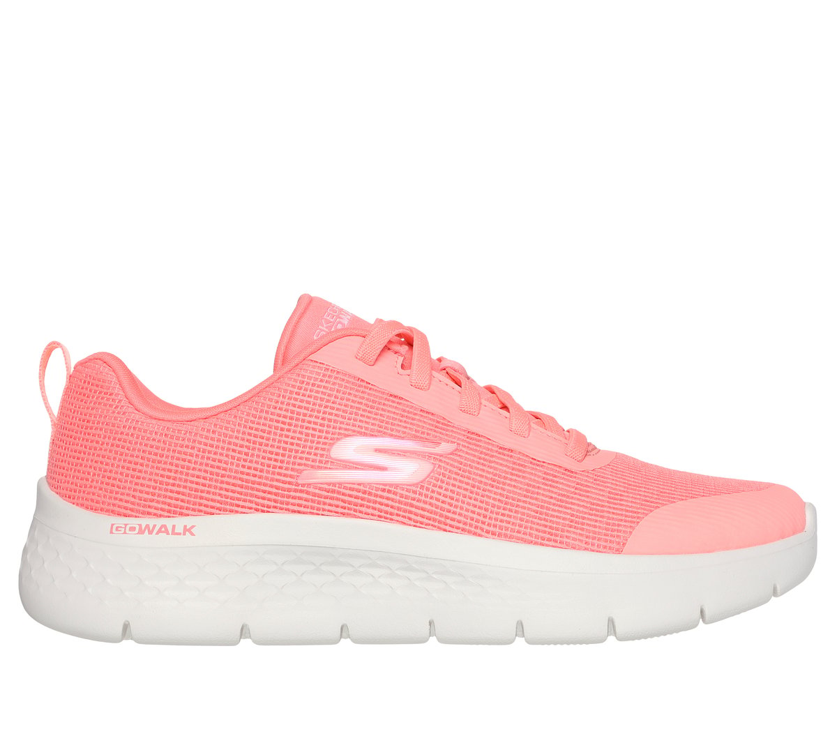 Skechers Women's GO WALK Flex - Viva Sneaker in Hot Pink, Size 3.5 | Textile/Synthetic, Vegan, Machine Washable-image-197627518985