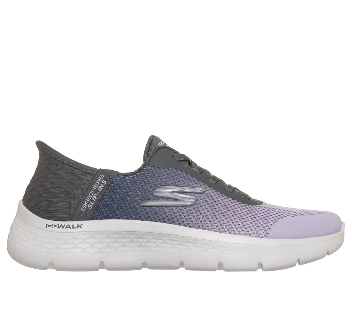 Skechers Slip-ins GO WALK Flex - Grand Entry Chaussures Moyen Width en Gris AnthraciteLavande Pointure 355 Vegan 85 €