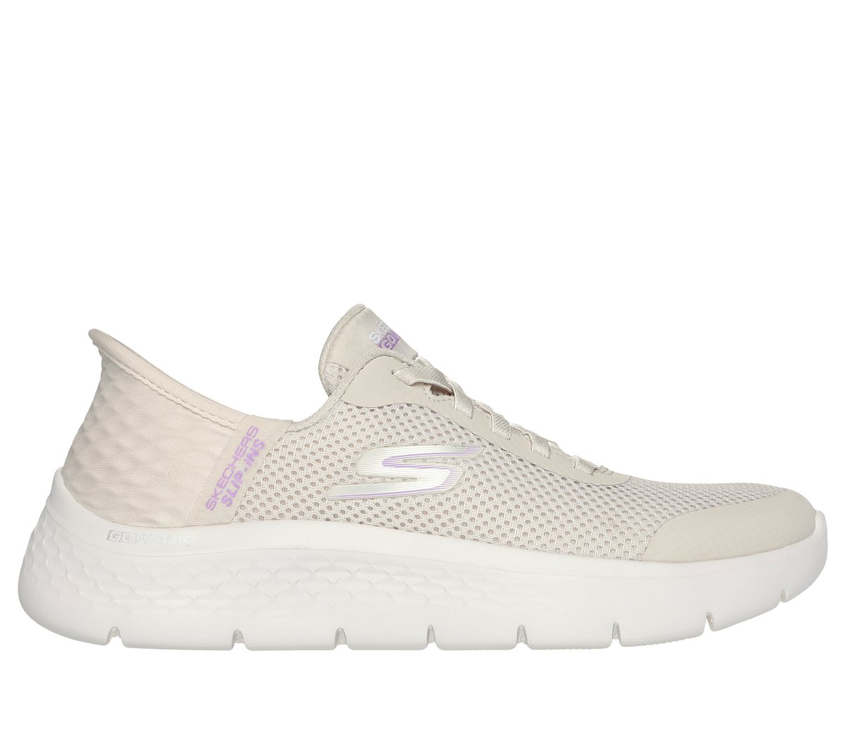 Skechers Slip-ins: GO WALK Flex - Grand Entry Sneaker in Off Weiss, Größe 39, Vegan