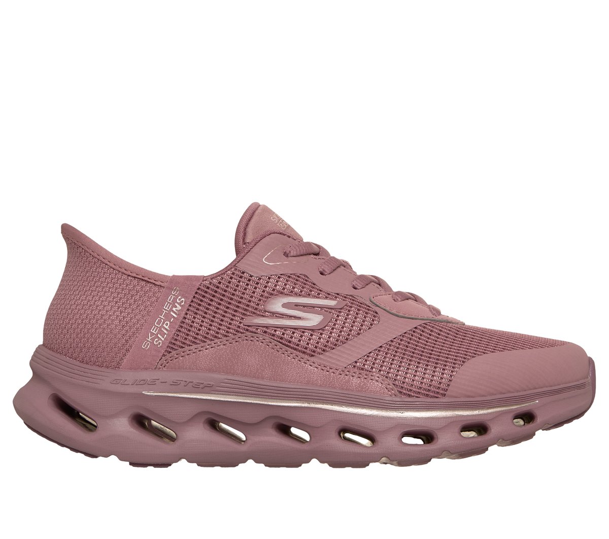 Skechers Slip-ins: GO WALK Glide-Step 2.0 - Belah en Rose, talla 37, Vegan