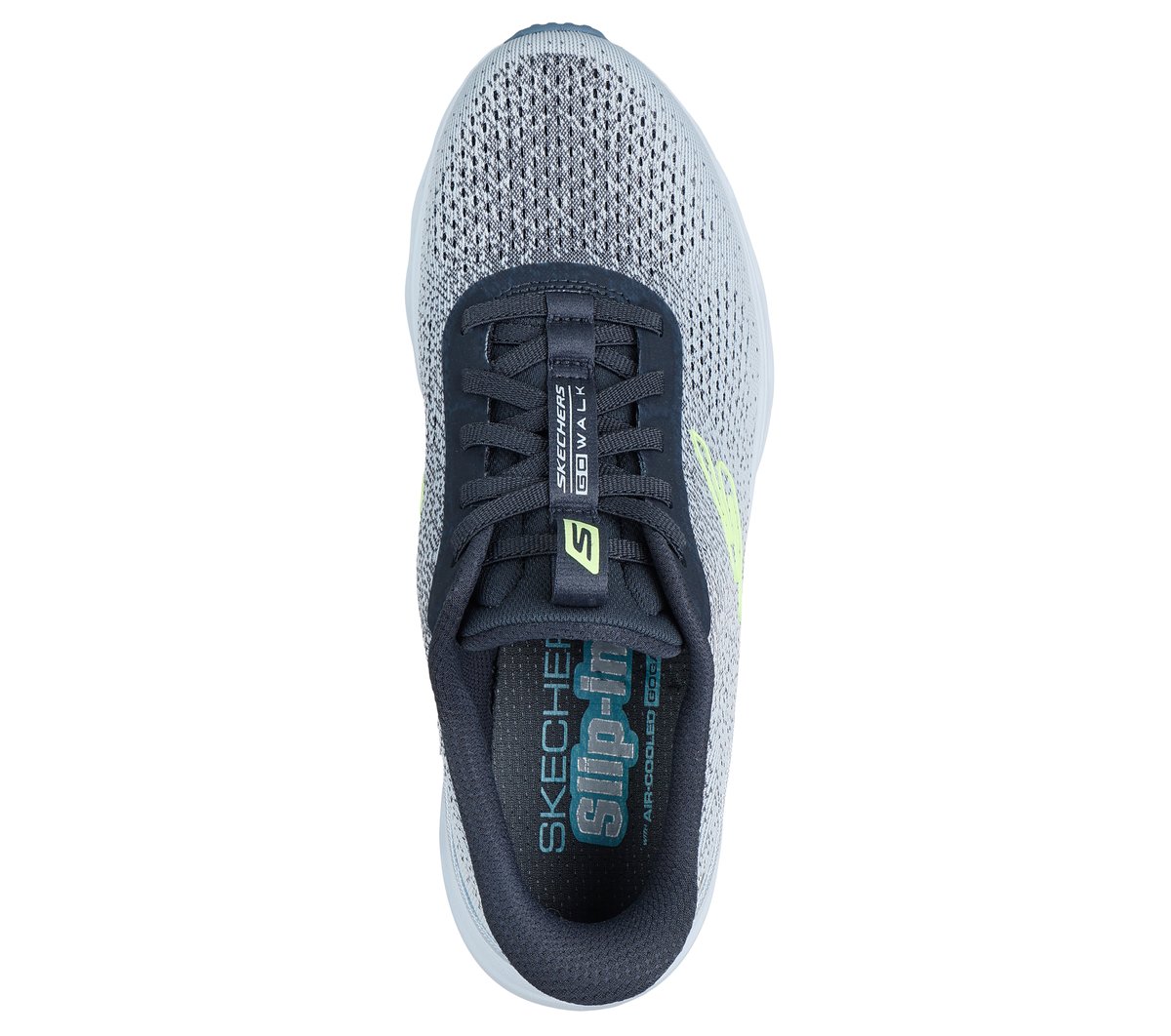 Skechers Slip-ins: GO WALK Glide-Step 2.0 - Nessa Chaussures Moyen Width en Bleu Clair, Vegan, Lavable en machine