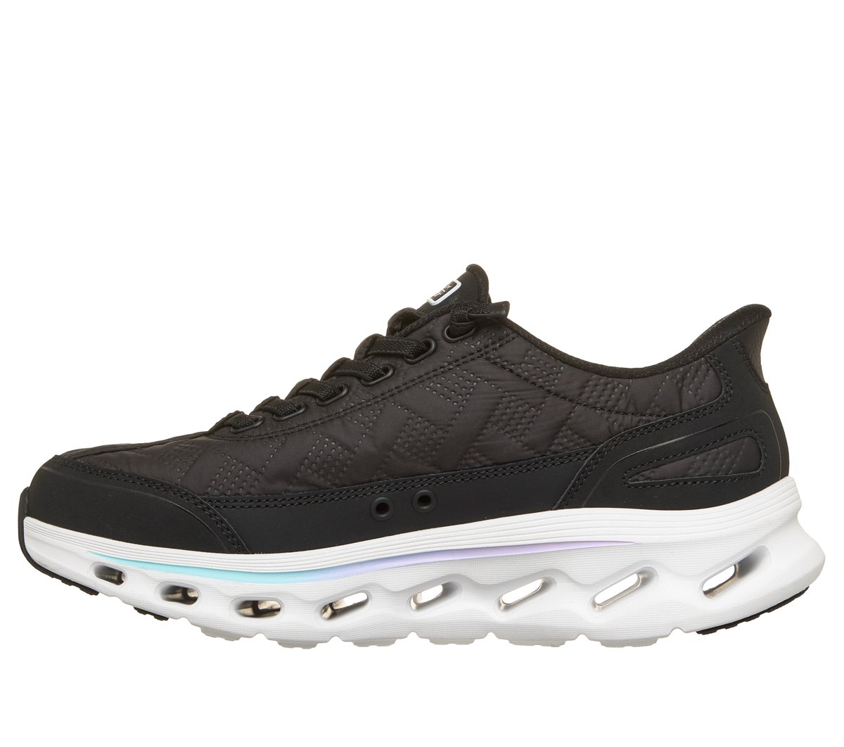 Skechers Slip-ins: GO WALK Glide-Step 2.0 - Cozy Fit Walker Moyen Width en Noir, Lavable en machine