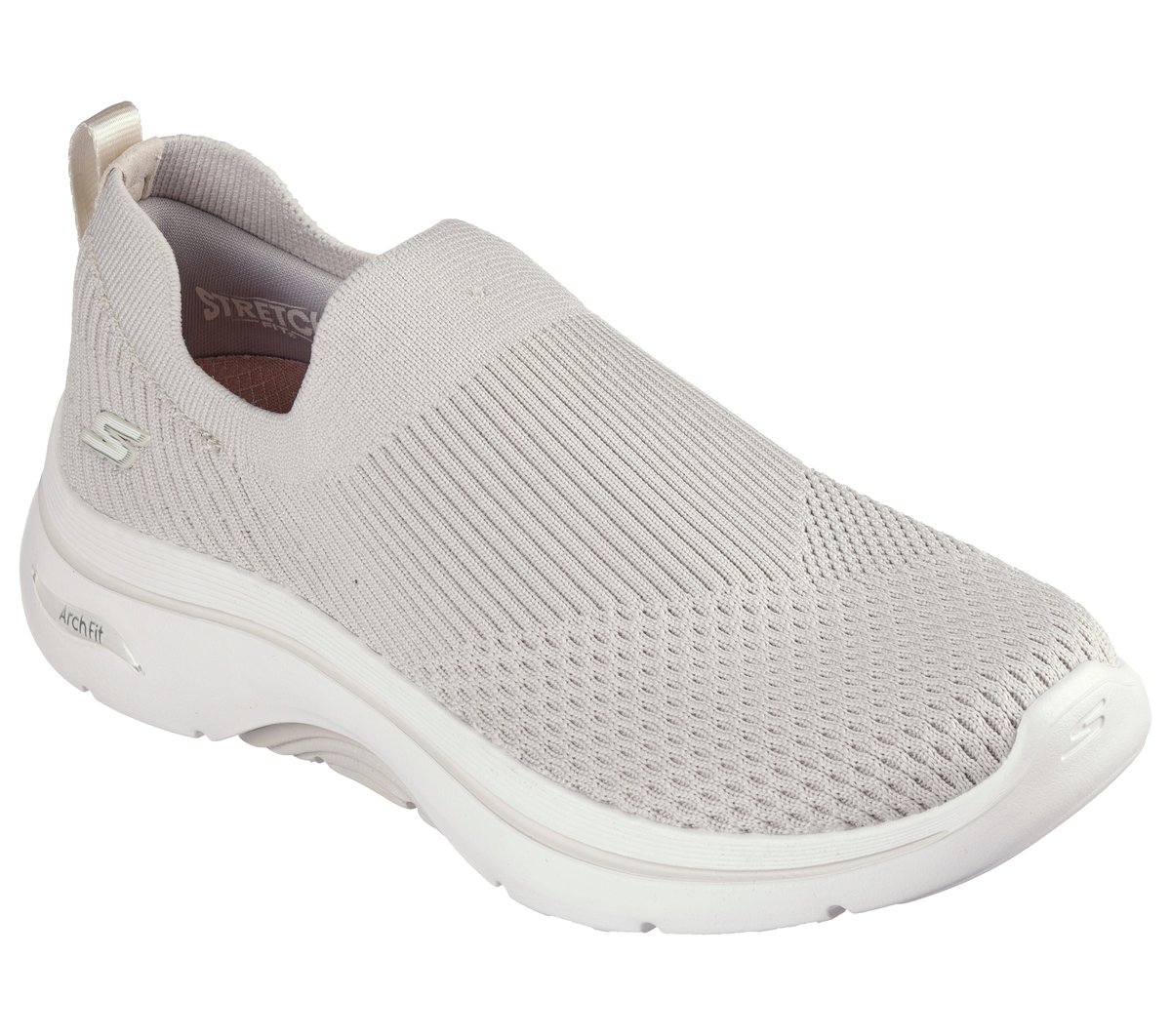 Skechers GO WALK Arch Fit 2.0 - Paityn Chaussures Moyen Width en Taupe, Vegan