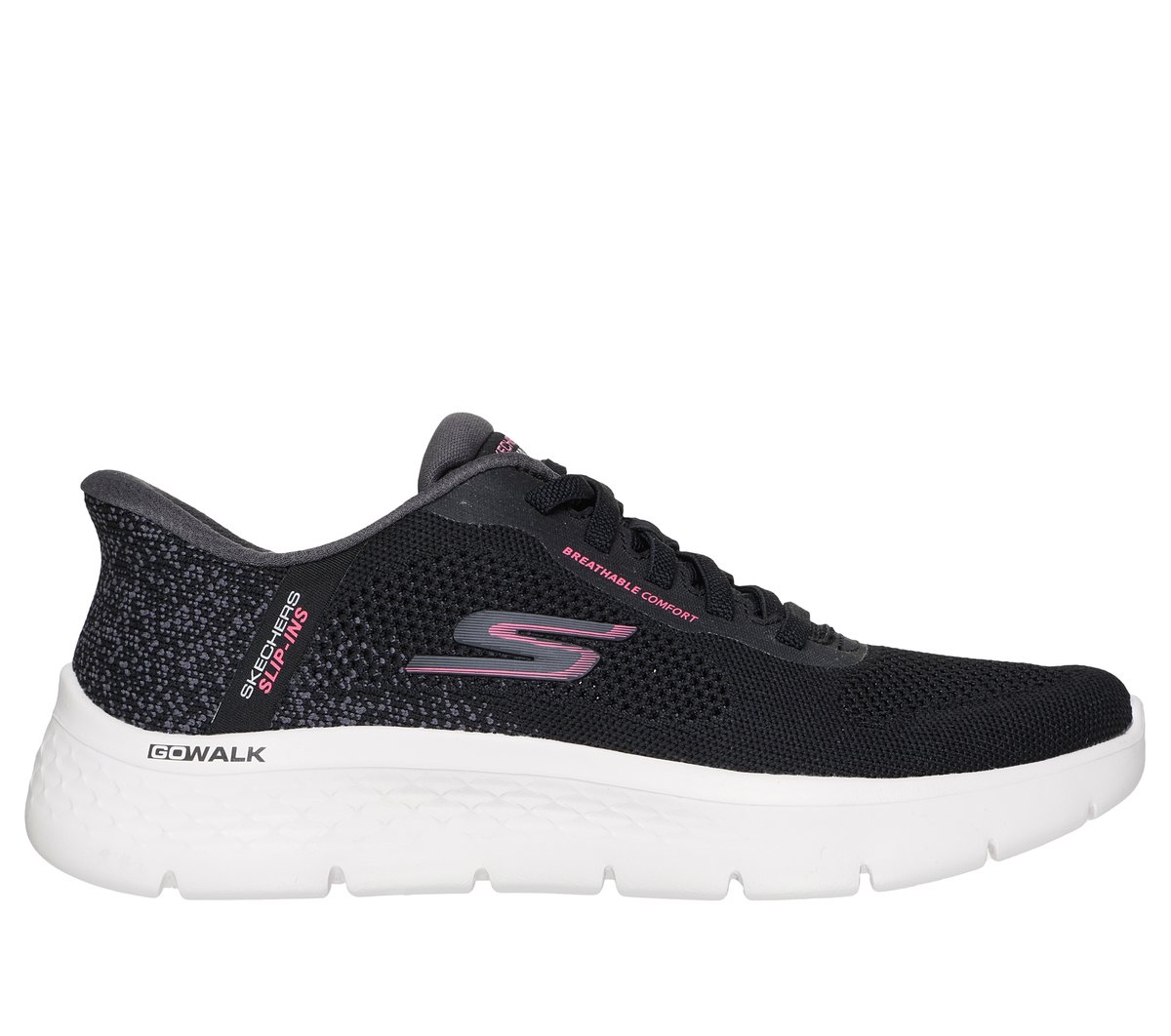 Skechers Donna Slip-ins: GO WALK Flex - Safiya Sneaker in Talpa/Rosa, Taglia 37, Vegan - 125503