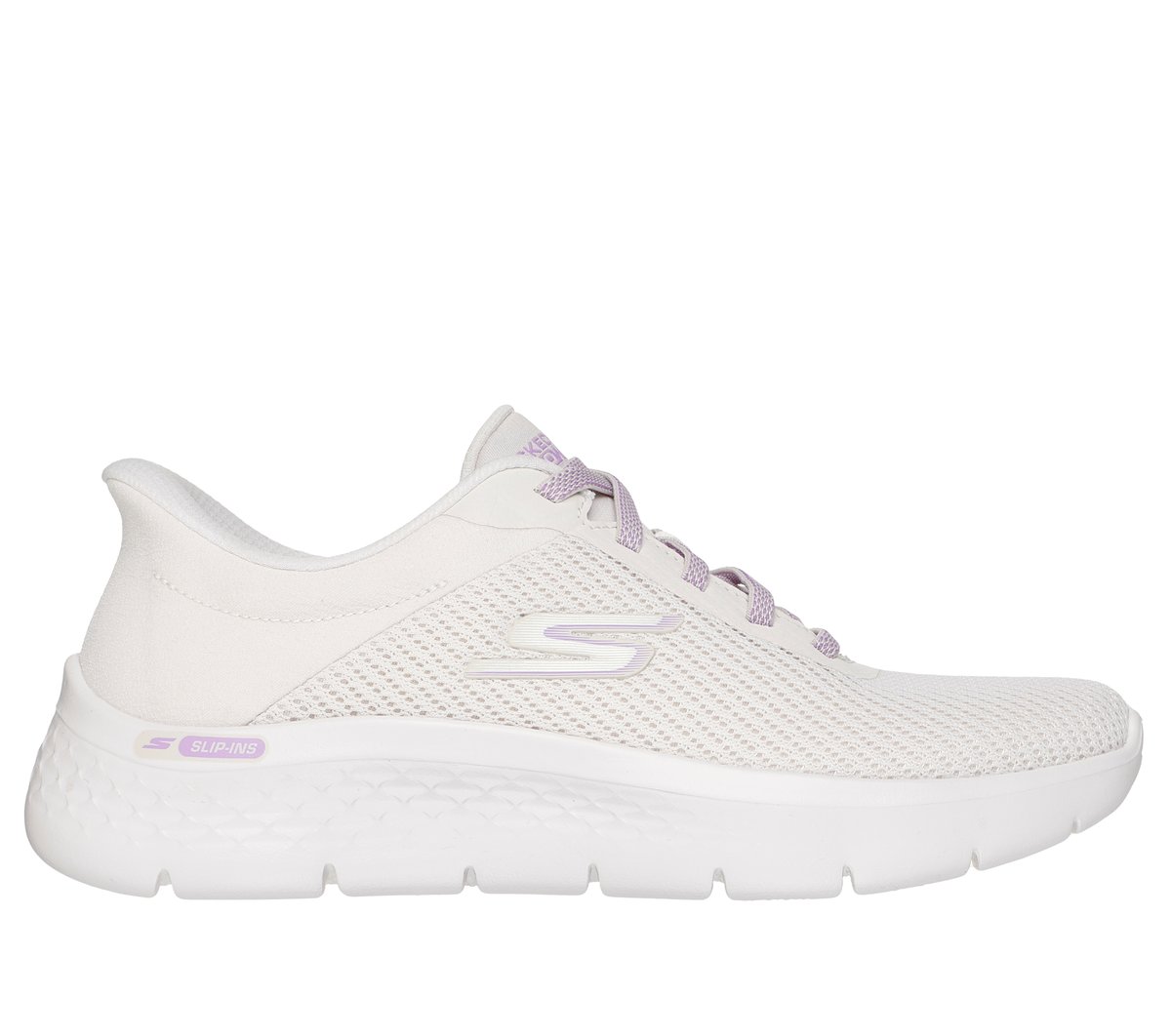 Skechers Slip-ins: GO WALK Flex - Carla en Rota Blanca, talla 41, Vegan