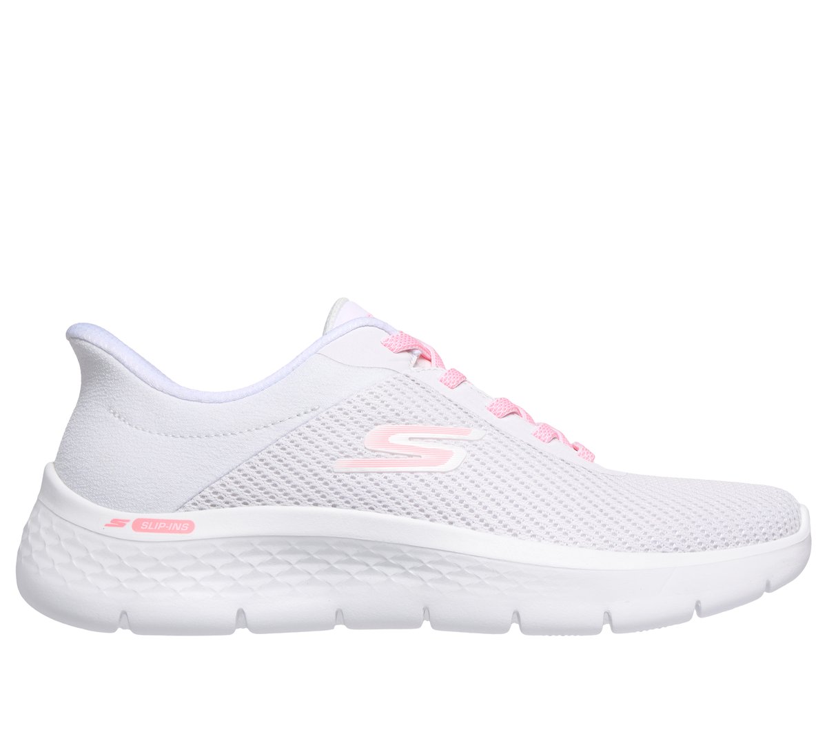 Skechers Slip-Ins: Go Walk Flex - Carla Sneaker Cm Wit/Roze, Maat 36, Vegan, Mag In De Wasmachine-image