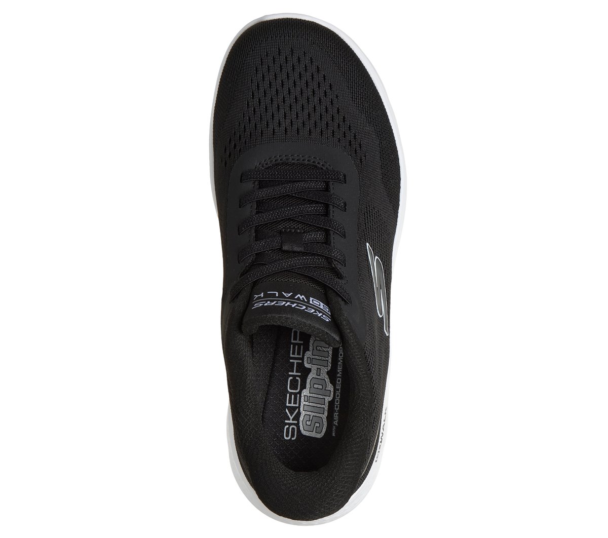 Skechers Slip-ins: GO WALK Flex - Azriel Wide Width en Noir/Blanc, Vegan