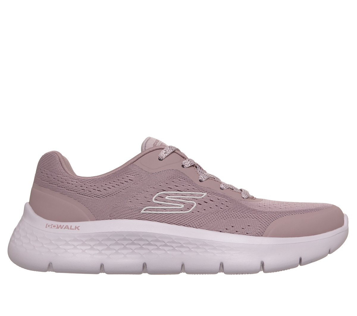 Skechers Women's Mauve Go Walk Flex - Serenity Sneaker In Size 6.5 | Textile/Synthetic, Vegan, Machine Washable
