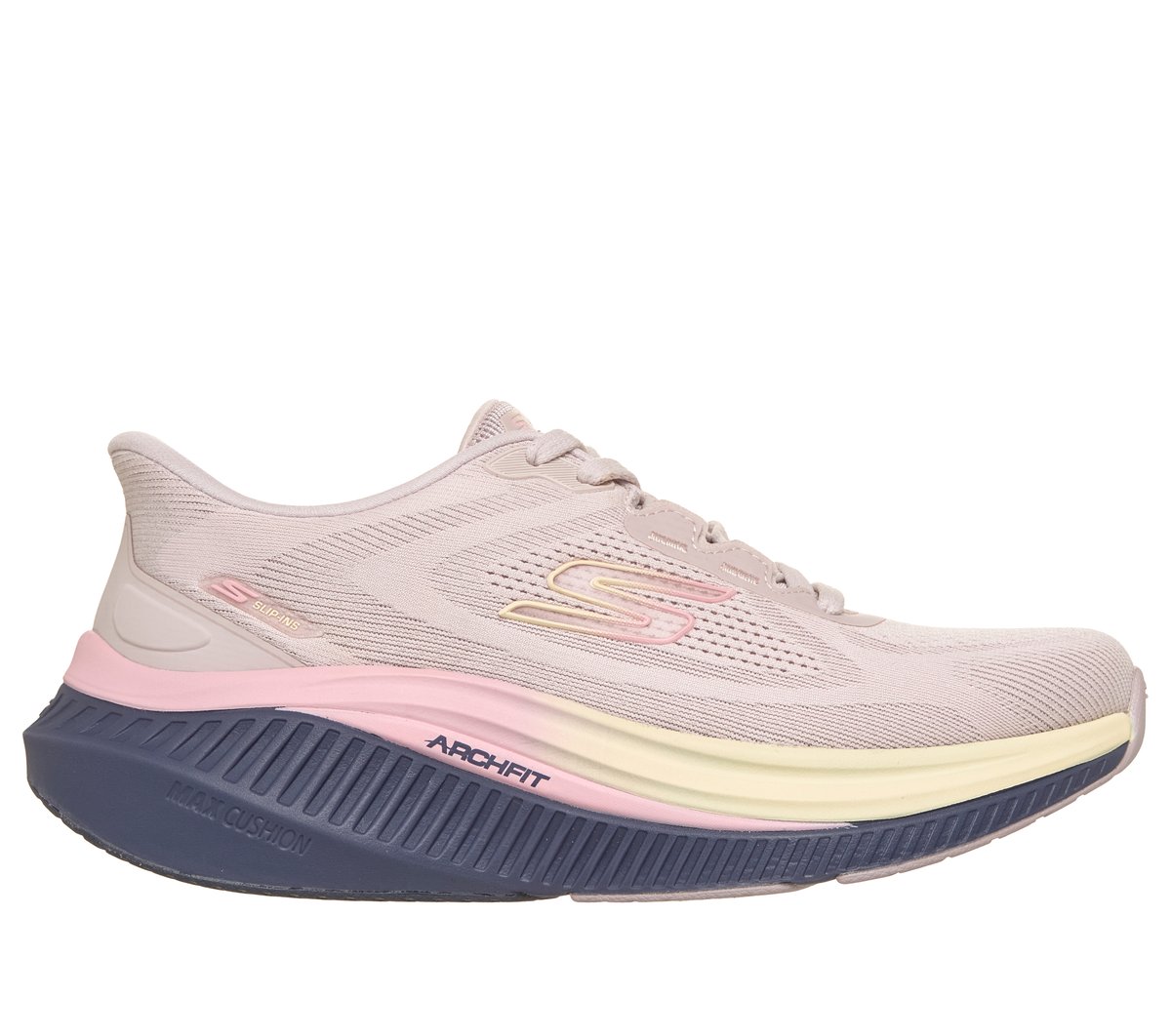 Skechers Slip-ins: GO WALK Max Cushioning Arch Fit - Aria en Rosa Claro, talla 35, Vegan