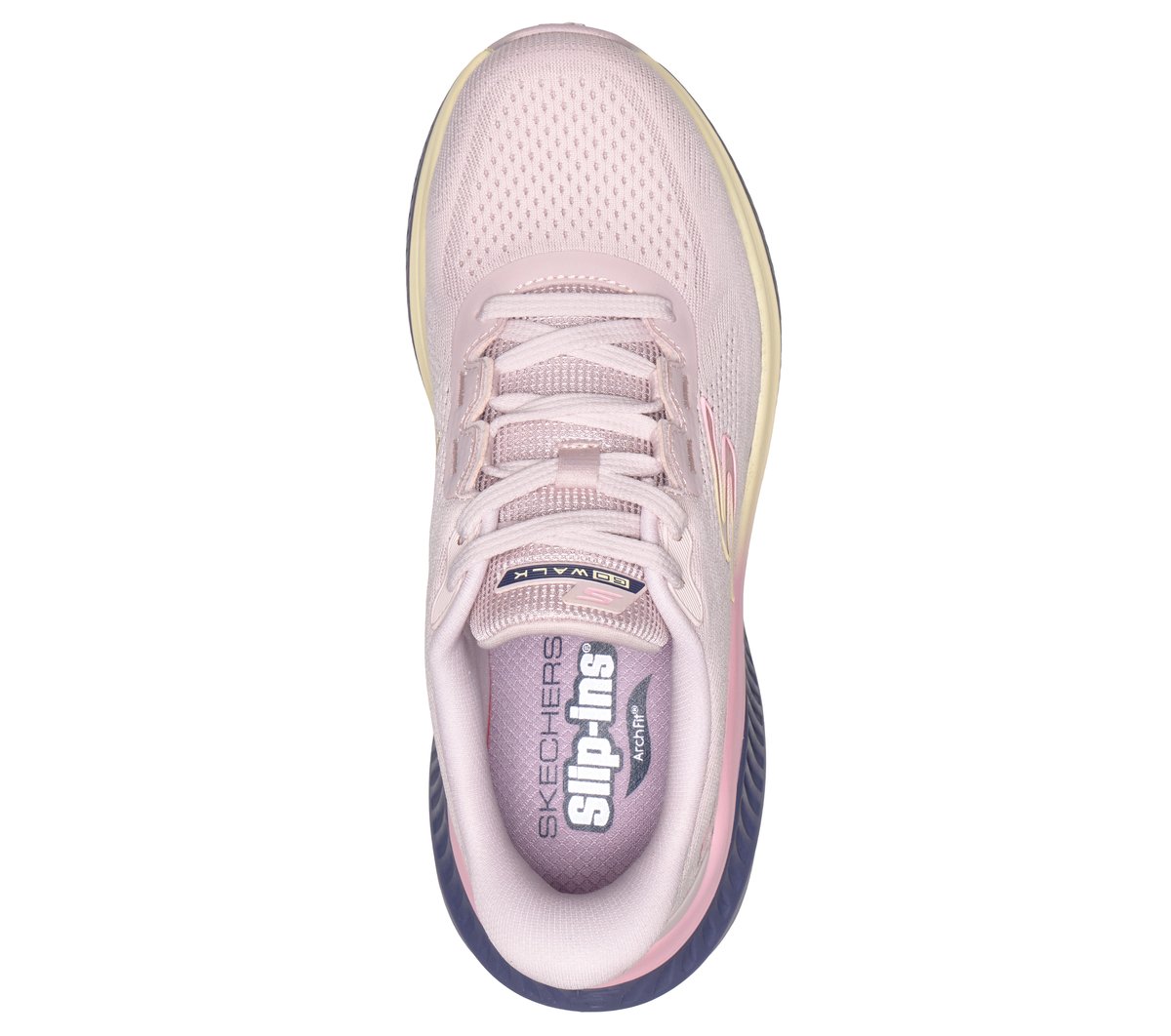 Skechers Slip-ins: GO WALK Max Cushioning Arch Fit - Aria Moyen Width en Mauve Clair, Vegan, Lavable en machine